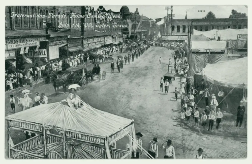 Fraternal-day Parade, Home Coming Week, Tyler, July 5, 1909